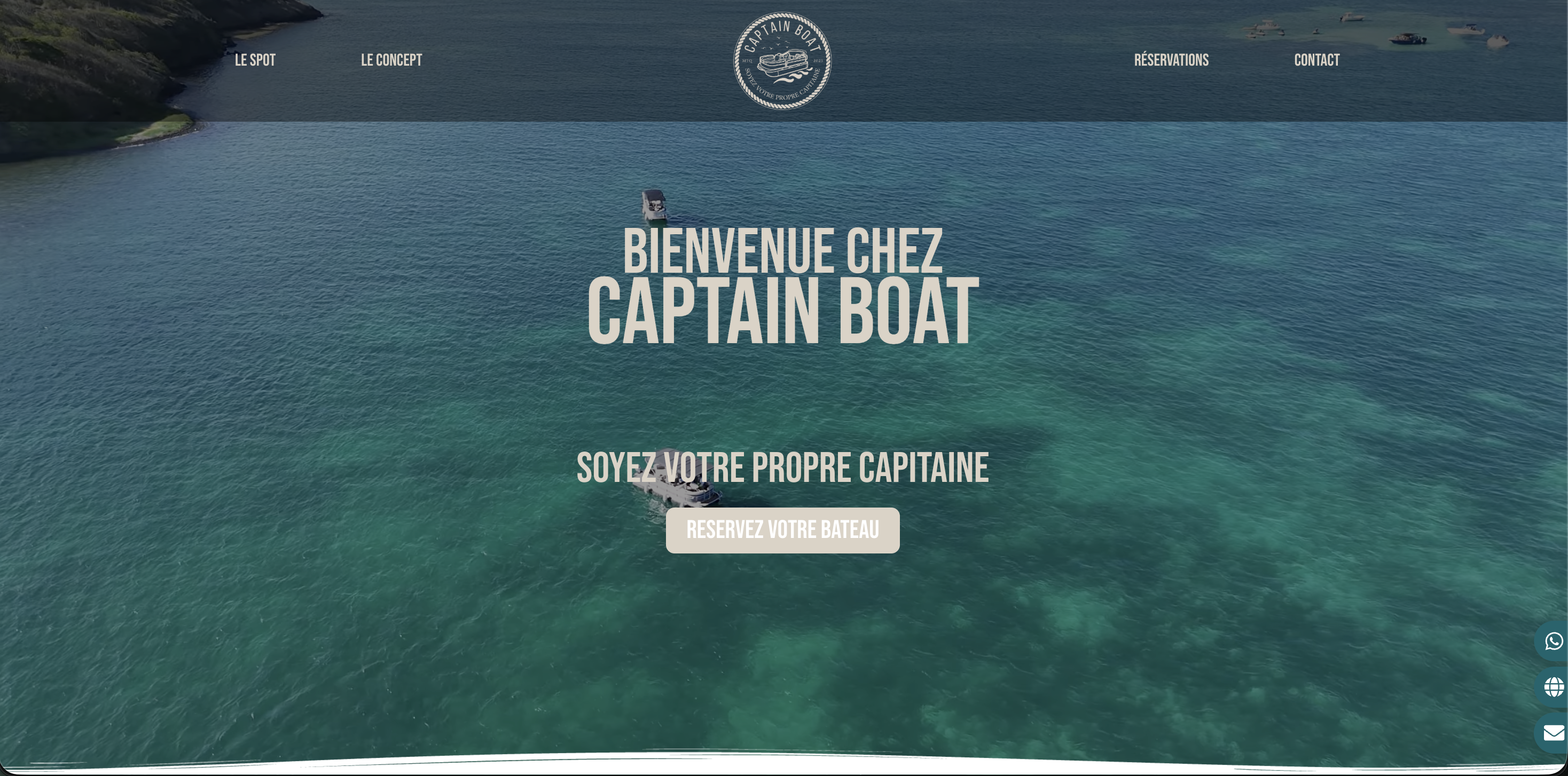 Site web Captain Boat Martinique - location de bateaux - agence web BM Consulting FWI